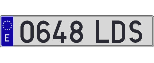 0648LDS matricula larga