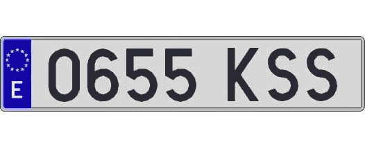 0655KSS matricula larga