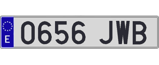 0656JWB matricula larga