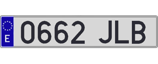 0662JLB matricula larga