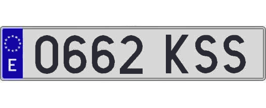 0662KSS matricula larga