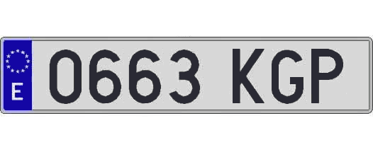 0663KGP matricula larga