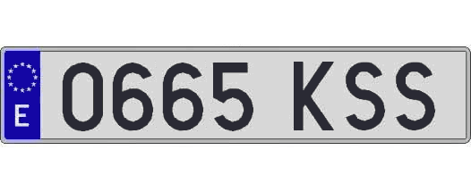 0665KSS matricula larga
