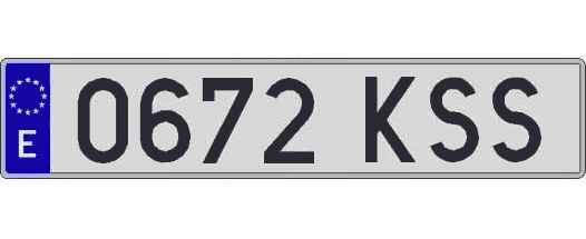 0672KSS matricula larga
