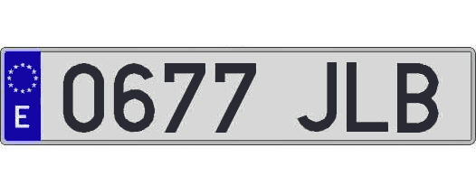 0677JLB matricula larga