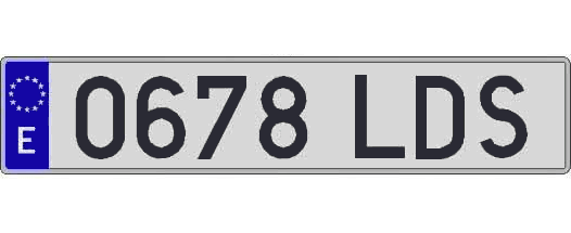 0678LDS matricula larga