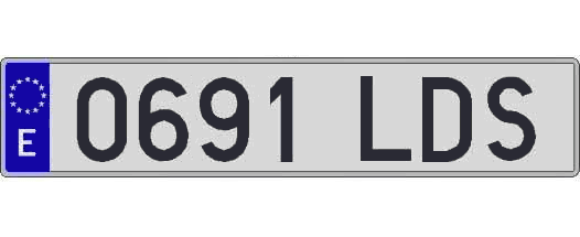 0691LDS matricula larga