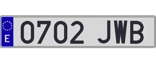 0702JWB matricula larga
