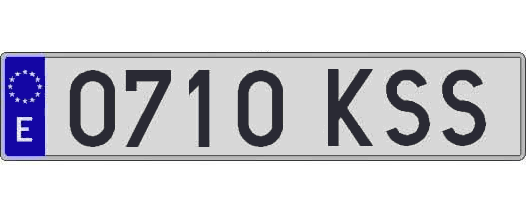 0710KSS matricula larga