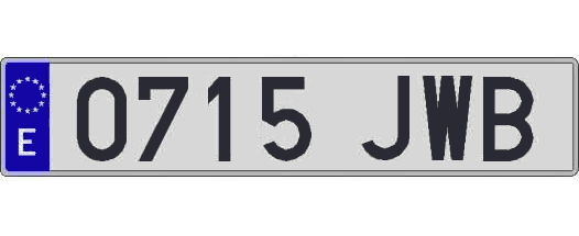 0715JWB matricula larga