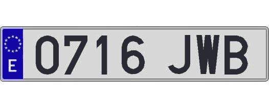 0716JWB matricula larga