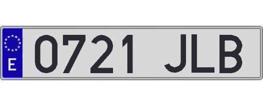 0721JLB matricula larga
