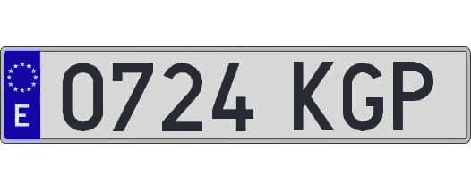 0724KGP matricula larga