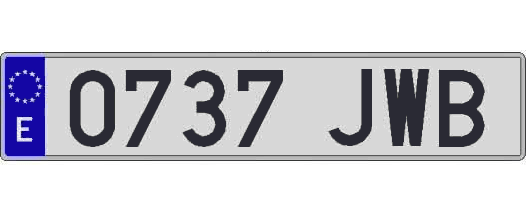 0737JWB matricula larga
