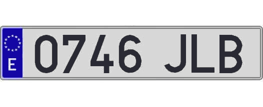 0746JLB matricula larga