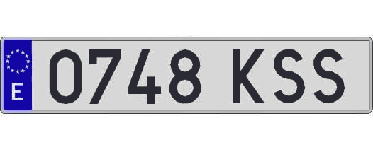 0748KSS matricula larga