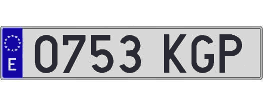 0753KGP matricula larga
