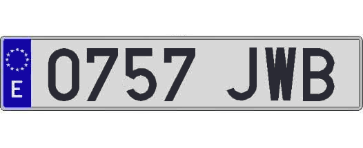 0757JWB matricula larga