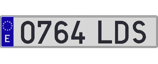 0764LDS matricula larga