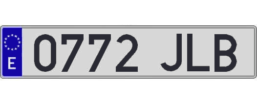 0772JLB matricula larga