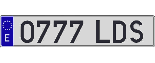 0777LDS matricula larga