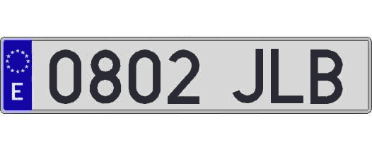 0802JLB matricula larga