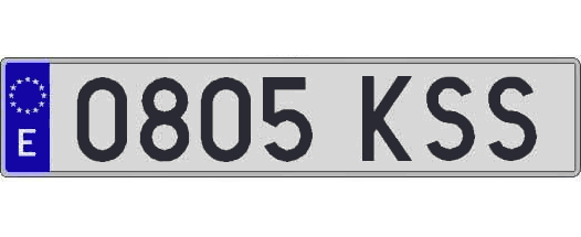 0805KSS matricula larga