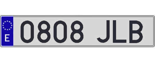 0808JLB matricula larga