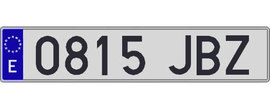 0815JBZ matricula larga