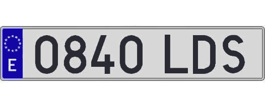 0840LDS matricula larga