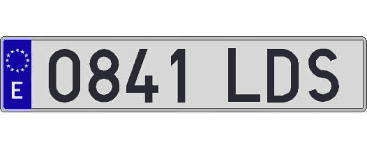 0841LDS matricula larga