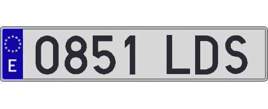 0851LDS matricula larga