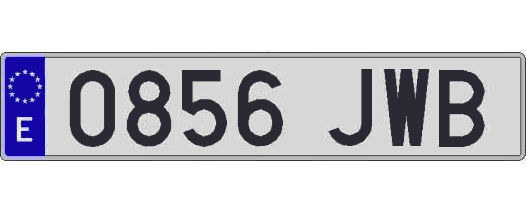 0856JWB matricula larga