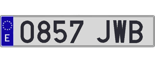 0857JWB matricula larga