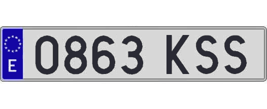 0863KSS matricula larga