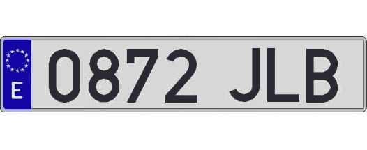 0872JLB matricula larga