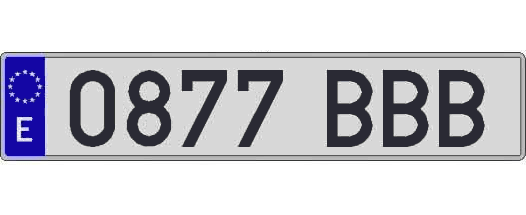0877BBB matricula larga