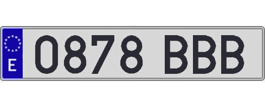 0878BBB matricula larga