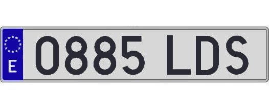 0885LDS matricula larga