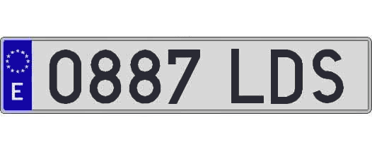0887LDS matricula larga