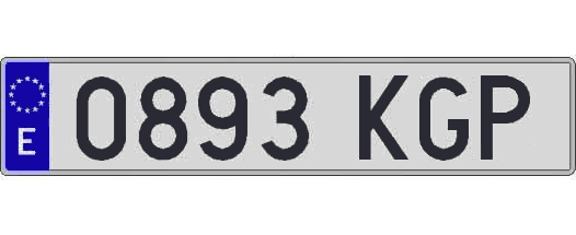 0893KGP matricula larga