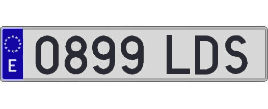 0899LDS matricula larga
