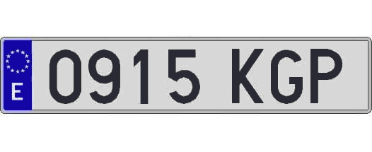 0915KGP matricula larga