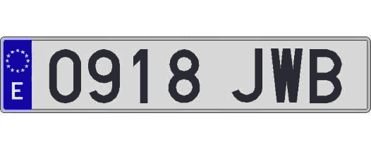 0918JWB matricula larga