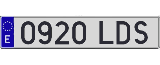 0920LDS matricula larga