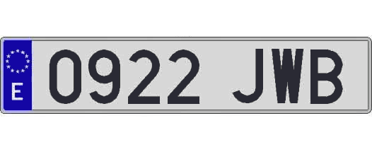0922JWB matricula larga