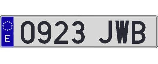 0923JWB matricula larga