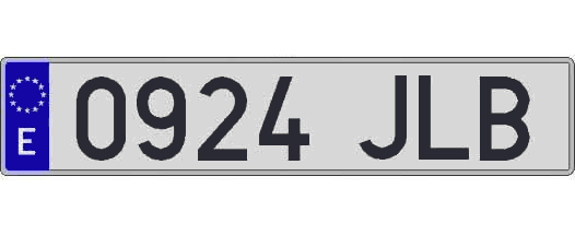 0924JLB matricula larga