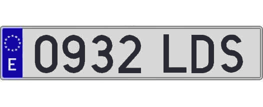 0932LDS matricula larga
