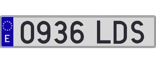 0936LDS matricula larga